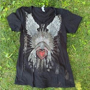 TRUE Y2K women’s Rhinestone Top (front and back)